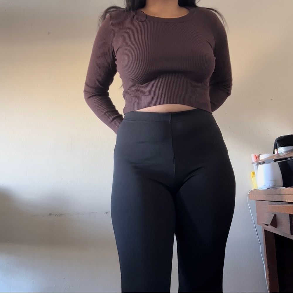 Cropped Brown Sweater